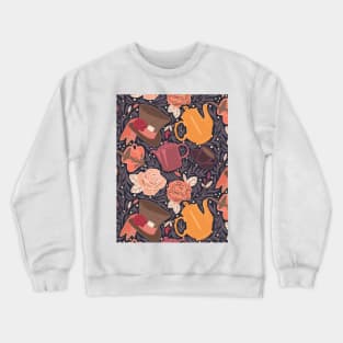 Mad Hatter's Garden Tea Party Crewneck Sweatshirt